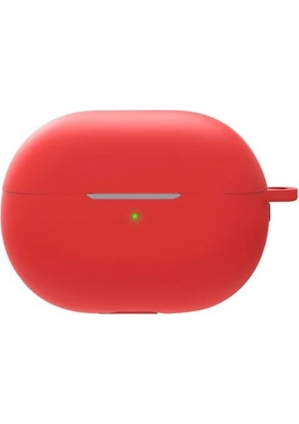 Casestreet Huawei Freebuds Pro 3 Kılıf Model Uyumlu Mat Silikon Soft Kancalı Sf7 Kırmızı