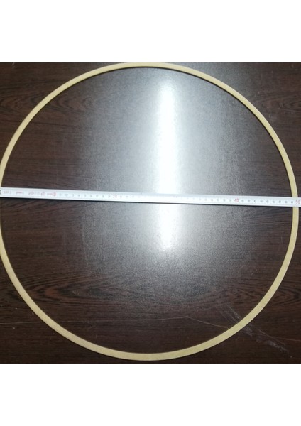 Kasnak Ham Mdf, Makrome Çember, Düş Kapanı, Makrome Halkası ( Dış Çap 48 cm - Iç Çap 46 cm ) 6 Adet