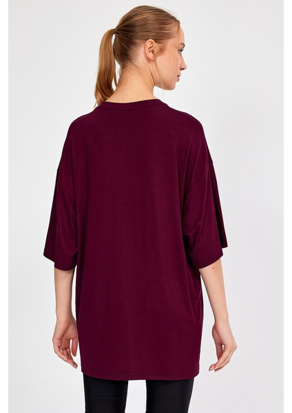 Baskılı Oversize T-Shirt (E23-0046 01)