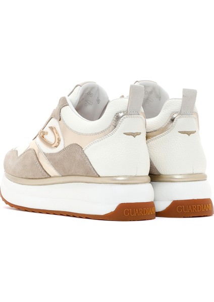 Derimod Alberto Guardiani Kadın Louise Kalın Tabanlı Deri Sneaker indirimleri