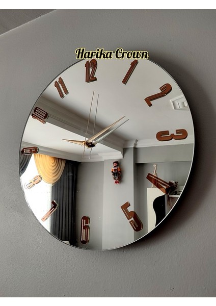 Gerçek Aynalı Dekoratif Duvar Saati (40 Cm) fiyatları