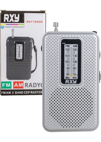 Rxy-Tenor Cep Tipi Mini Analog Radyo