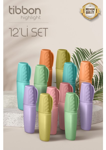 Higlight Fosforlu Kalem 12 Li Set