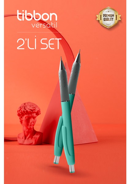 Versatil Uçlu Kalem 0.7 mm 2 Li Set Turkuaz