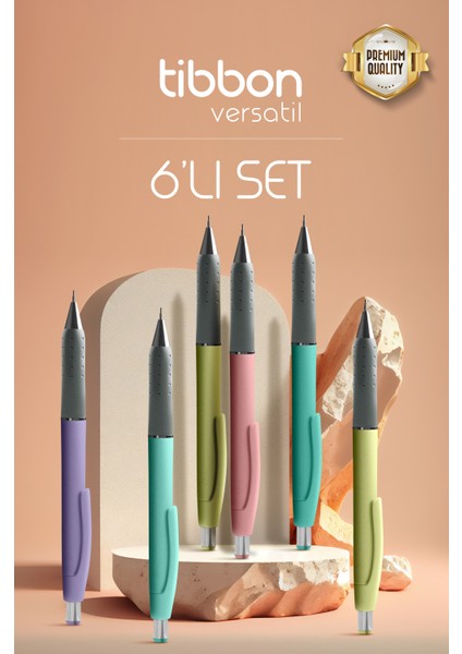 Versatil Uçlu Kalem 0.7 mm 6 Lı Set Renkli