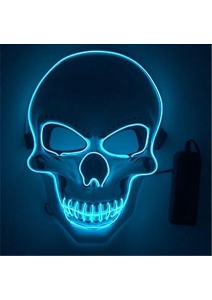 LED Parlayan Kafatası Maskesi (Yurt Dışından)