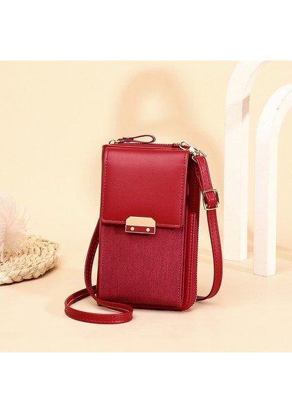 Yuekeda-Kadın Omuz Crossbody Çanta Kilidi Küçük Kare Çanta (Yurt Dışından)
