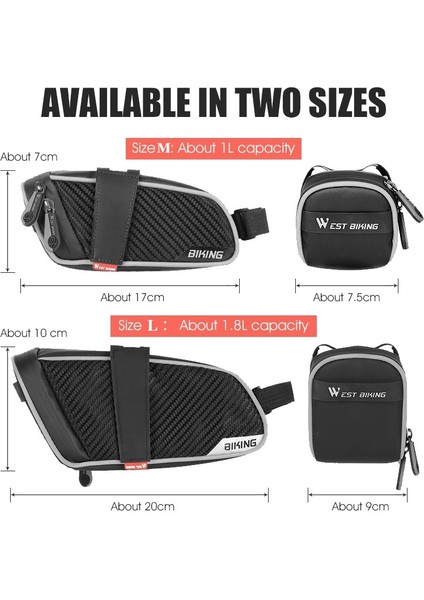 Bisiklet Su Geçirmez Kuyruk Çantası, Küçük (Yurt Dışından) fiyatları