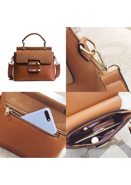 Yuekeda-Kadın Buzlu Geniş Omuz Askılı Kare Çanta (Yurt Dışından) fiyatları