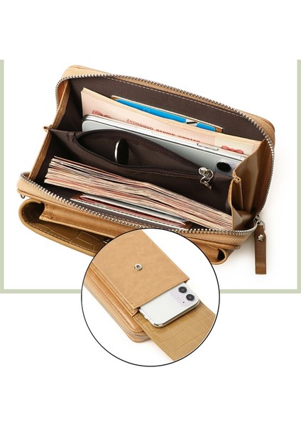 Yuekeda-Kadın Dikey Cüzdan Cep Telefonu Çantası Crossbody Çanta (Yurt Dışından) fırsatları