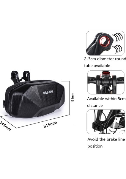 Elektrikli Scooter Bisiklet Bisiklet Çantası, 3,5l (Yurt Dışından) modelleri