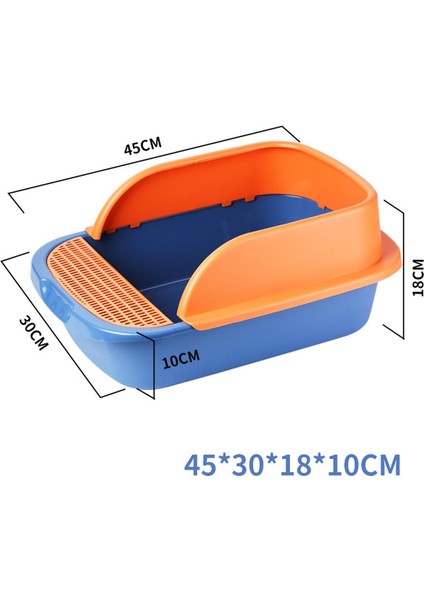 2x Pet Çerçeveli Sürgü Taşınabilir Tepsi Sandbox Yavru Tuvalet Mavi Yeşil (Yurt Dışından) indirimleri