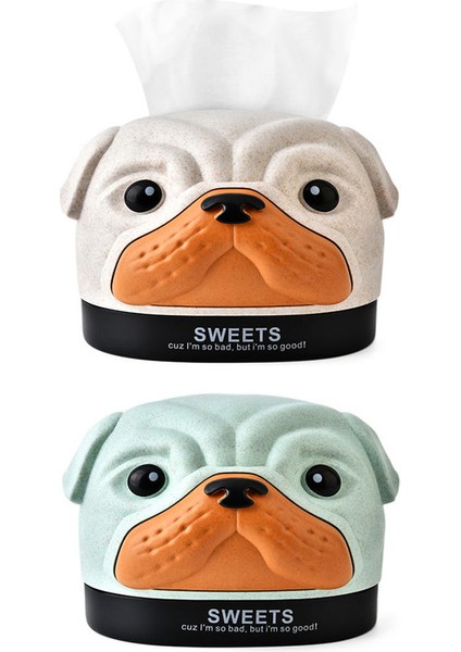 Yaratıcı Köpek Şekilli Mendil Tutucu 2 Adet (Yurt Dışından)