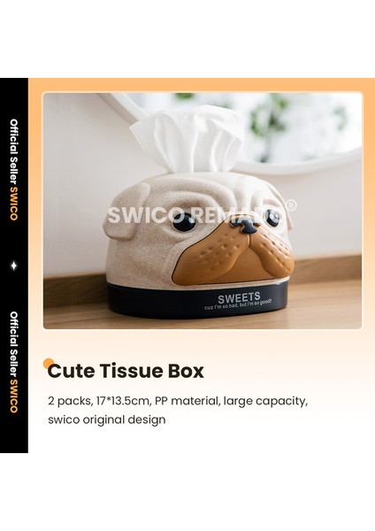 Yaratıcı Köpek Şekilli Mendil Tutucu 2 Adet (Yurt Dışından) fiyatları