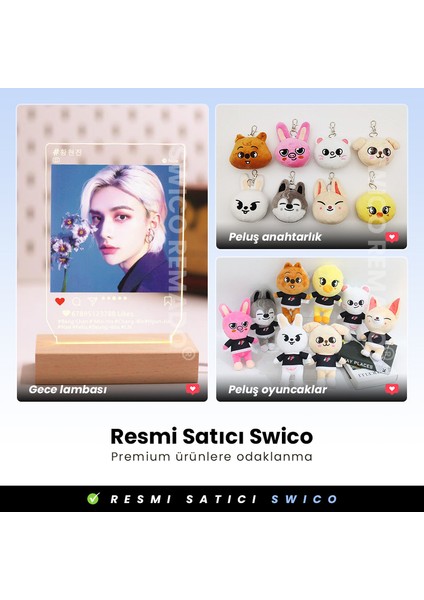 Swico Remado K-Pop Skzoo Dwaekkı Peluş Oyuncak Anahtarlık (Yurt Dışından)