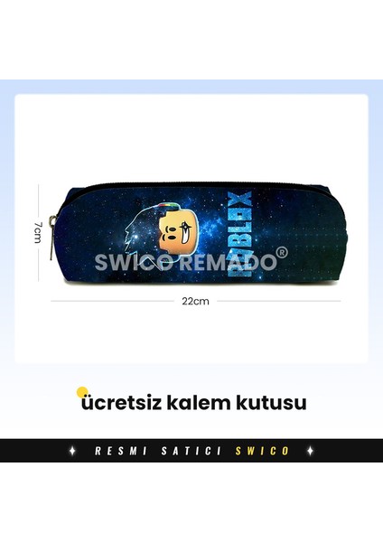 Kalem Kutulu Sevimli Karikatür Roblox Okul Çantası (Yurt Dışından) modelleri