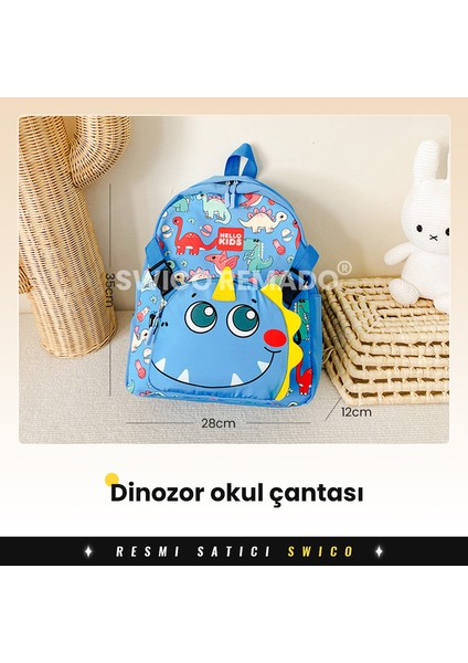 Çıkarılabilir Çapraz Çantalı Karikatür Desen Baskılı Anaokulu Çantası (Yurt Dışından)