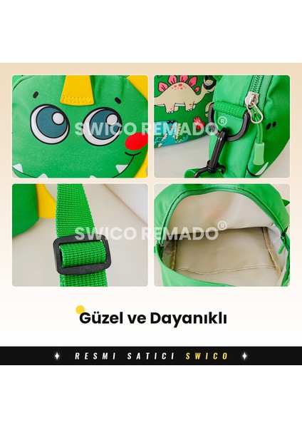 Çıkarılabilir Çapraz Çantalı Karikatür Desen Baskılı Anaokulu Çantası (Yurt Dışından)