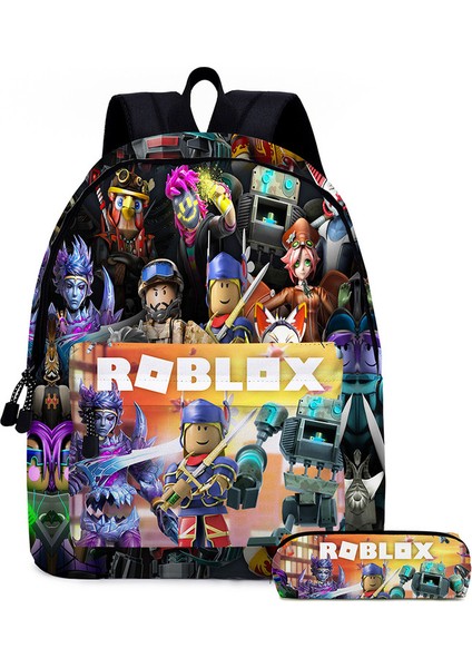Kalem Kutulu Sevimli Karikatür Roblox Okul Çantası (Yurt Dışından)
