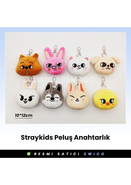 Swico Remado K-Pop Skzoo Wolfchan Peluş Oyuncak Anahtarlık (Yurt Dışından)