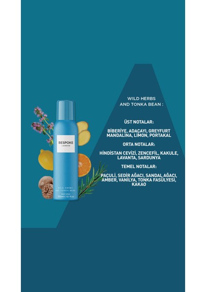- Wild Herbs and Tonka Bean - Erkek Deodorant 150ml fiyatları