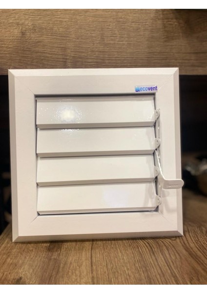 23X23 Alüminyum Menfez Yüzeysel Hareketli Beyaz