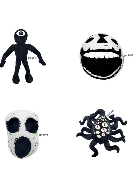 Jea·love 4 Pcs Kapılar Roblox Şekil Peluş Oyuncaklar Çocuk Hediyeler Bebekler (Yurt Dışından)