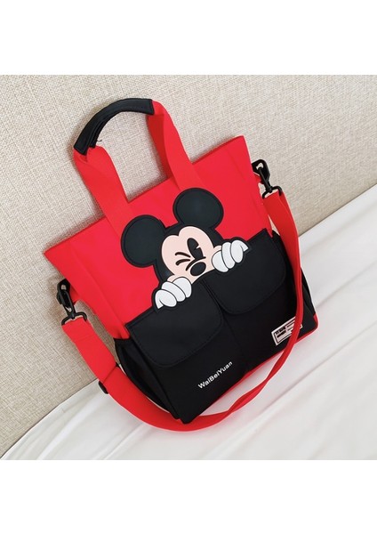 Xc Space Karikatür Çocuk Öğrenci El Tipi Messenger Çanta Büyük Kapasiteli Sırt Çantası (Yurt Dışından)