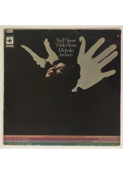 Mahalia Jackson You'll Never Walk Alone Lp Plak (Orjinal 1982 Hollanda Baskı)