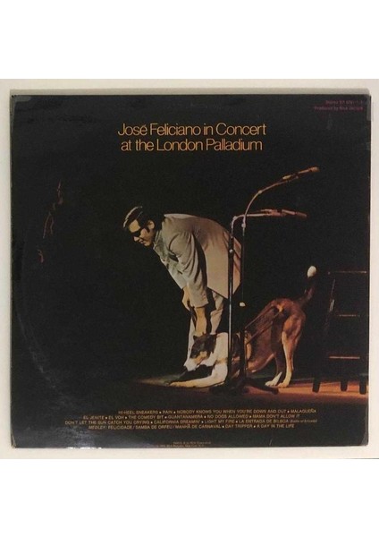 Jose Feliciano Alive Alive-O Live At London Palladium Lp Plak (Orjinal 1969 Alman Baskı)