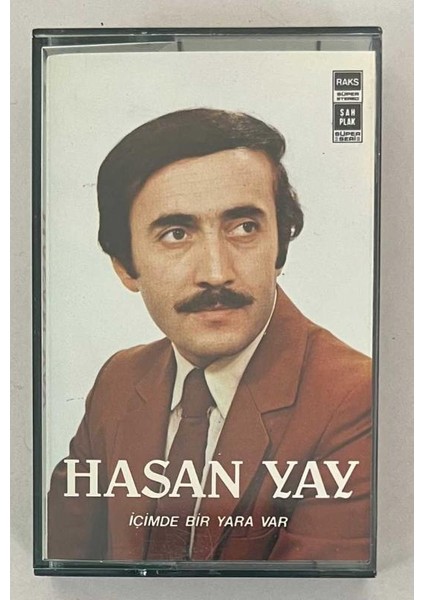 Hasan Yay Içimde Bir Yara Var Kaset (Orjinal Dönem Kağıt Baskı)