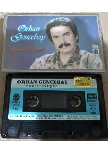 Orhan Gencebay Hasret Rüzgarı Kağıt Baskı Kaset (Orjinal Dönem Kağıt Baskı)