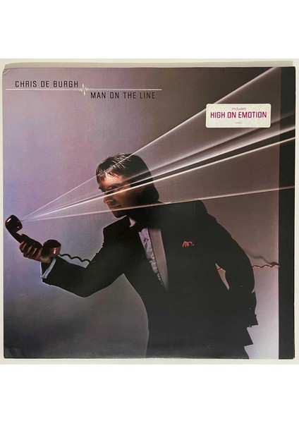 Chris De Burgh Man On The Line Plak (1984 Hollanda Dönem Baskı)