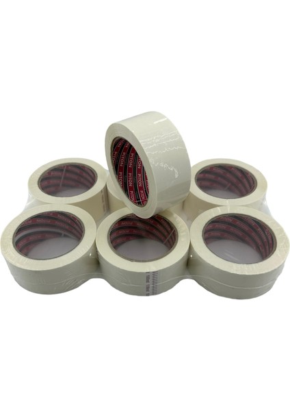 Beyaz Koli Bandı 100 Metre 6'lı Paket