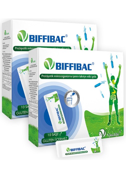 Biffibac Probiyotik Içeren Takviye Edici Gıda 10 Saşe X2 Adet