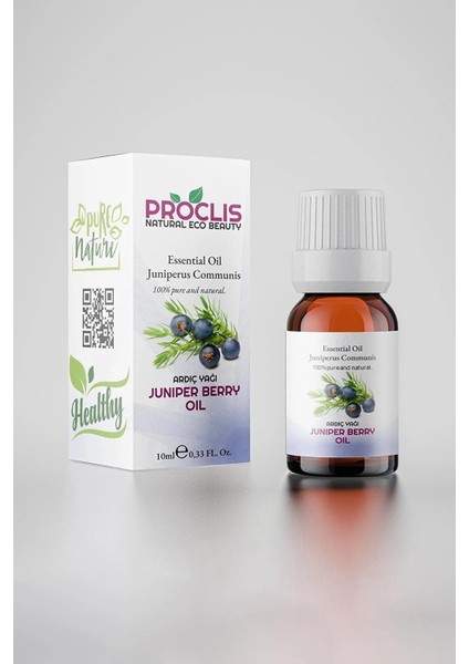 Ardıç Yağ, Doğal Uçucu Yağ, Juniper Berry Oil, 3'lü Set 10 ml