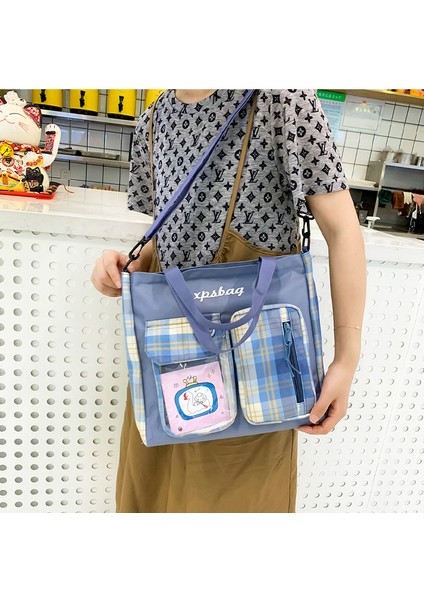 Moda Ekose Edebi 4 Parçalı Set-Mavi (Yurt Dışından) modelleri