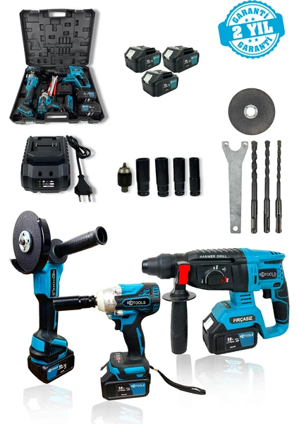 Süper 3'lü Set Hilti-Torklu-Spiral