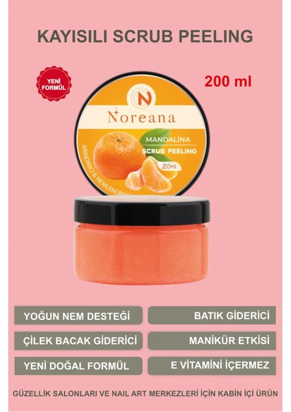 Mandalinalı 200ML Scrub Peeling Arındırıcı&nemlendirici