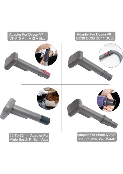 Köpek Pet Saç Fırçası Damat Aracı V11 V10 V7 DC30 DC33 DC40 ve Elektrikli Süpürge Parçaları A (Yurt Dışından)