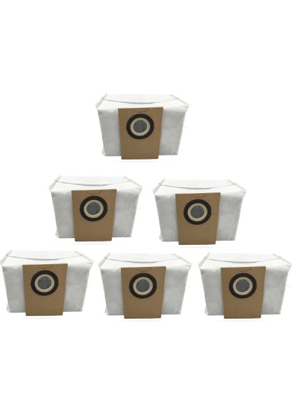 Alpha2 Pro Robotlu Süpürge Için 6 Adet Toz Torbası Çöp Torbası Yedek Yedek Parça Aksesuarı (Yurt Dışından)