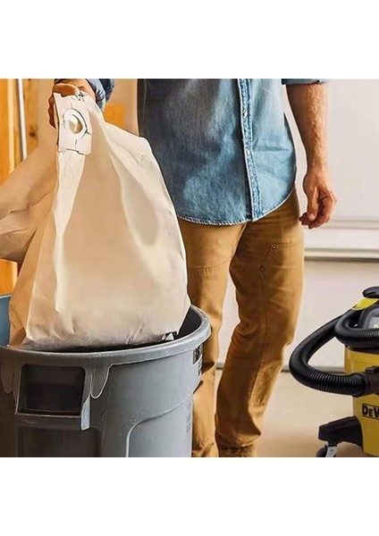 19-3100 Mağaza Için Vakum Torbaları 5-6 Galon Islak/kuru Elektrikli Süpürgeler Tek Kullanımlık Toz Torbaları Yeniden Kullanılabilir Filtre 19-1500 (Yurt Dışından)