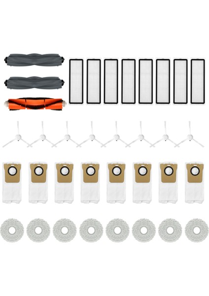 Bot L10S ULTRA/S20/S10 PRO/B101CN/X10 Robotlu Süpürge Için Yedek Ana Yan Fırça Filtre Paspası (Yurt Dışından) fırsatları