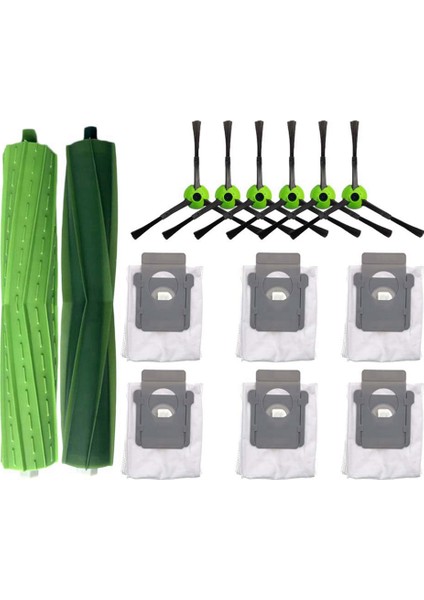 Combo J7 + Robotlu Süpürge Silindiri Yan Fırça Toz Torbası Değiştirme Kiti Aksesuarları (Yurt Dışından)