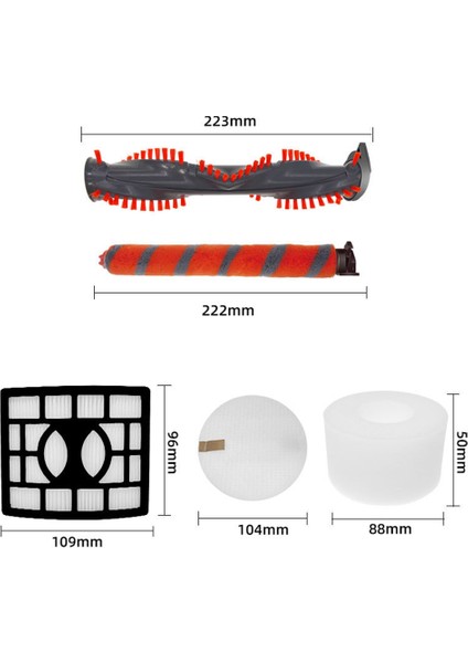 Duoclean NV800/NV800W/NV801/NV801Q/NV803/UV810 Yumuşak Kıl Rulo Hepa Filtre Süngeri Elektrikli Süpürge Parçası (Yurt Dışından)