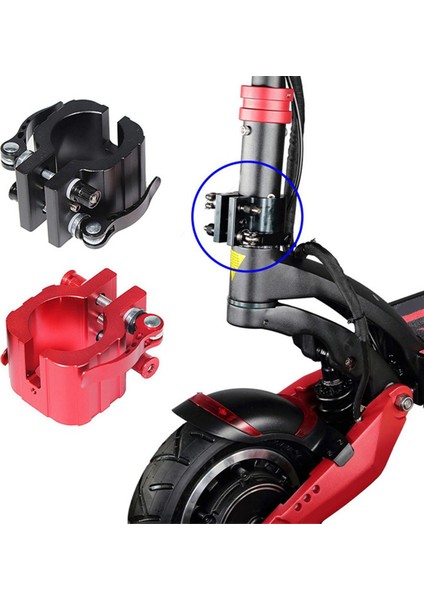 Elektrikli Scooter Aksesuarları Yükseltilmiş Katlanır Klipsli Klasör Sabit Sıfır 8x 10X 11X Serisi Için Uygun, Siyah (Yurt Dışından)