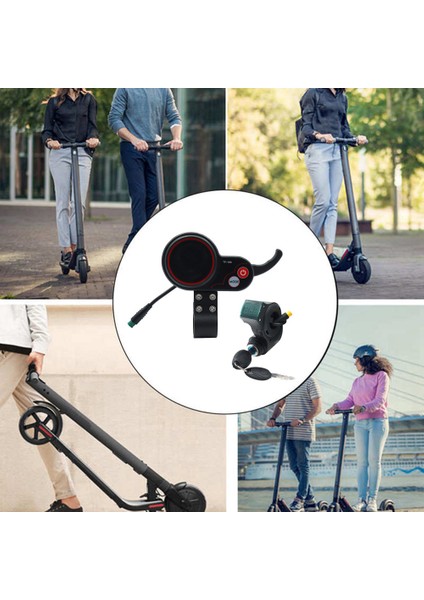 TF-100 Ekran Dashboard 5pin + 3pın Kontak Kilit Anahtarı Scooter Kaykay Kilometre Kugoo M4 Elektrikli Scooter Parçaları (Yurt Dışından)