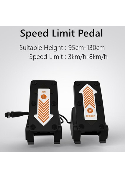 Çocuk Hız Sınırı Gaz Kelebeği ve Fren Pedalı Ninebot Gokart Kiti Hızlandırıcı Fren Pedalı Gokart Pro Scooter Parçaları (Yurt Dışından) modelleri