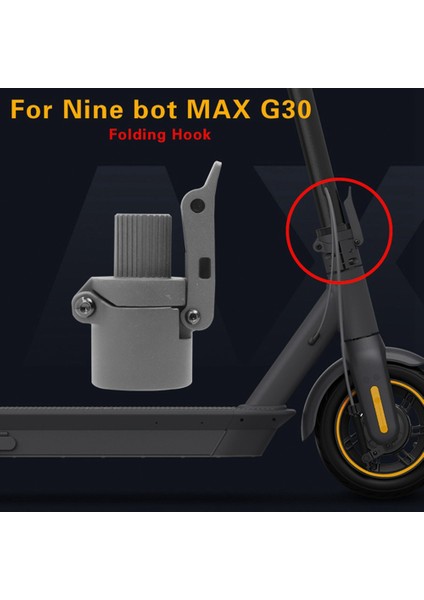 Elektrikli Scooter Katlanır Çubuk Ninebot 9 Max G30 Elektrikli Scooter Parçaları Katlanır Çubuk Tabanı Yedek Yedek Parça (Yurt Dışından)