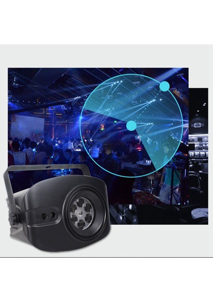 Ktv Noel Cadılar Bayramı Kabarık Parti Yıldızlı Projeksiyon Işıkları Renkli Dönen Atmosfer Lazer Sahne Işıkları, Abd Plug (Yurt Dışından)